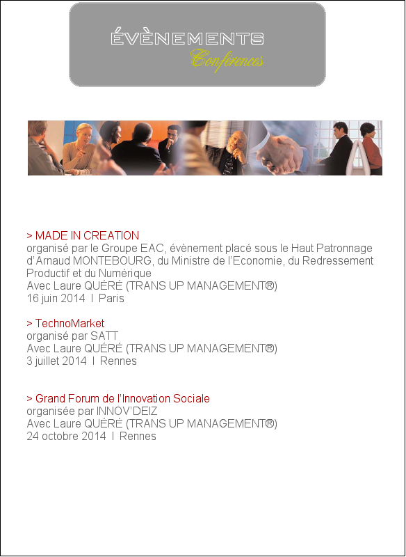 Evenements conf 2014
